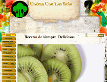 Tablet Screenshot of cocinaconlosrolo.com